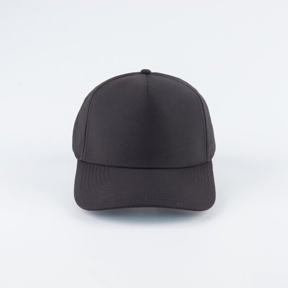 Blank 5 Panel Performance Structured Hats- 12 pack in Color Black - Picture 5 of 8